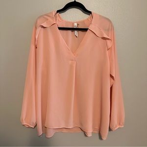 Peach blouse